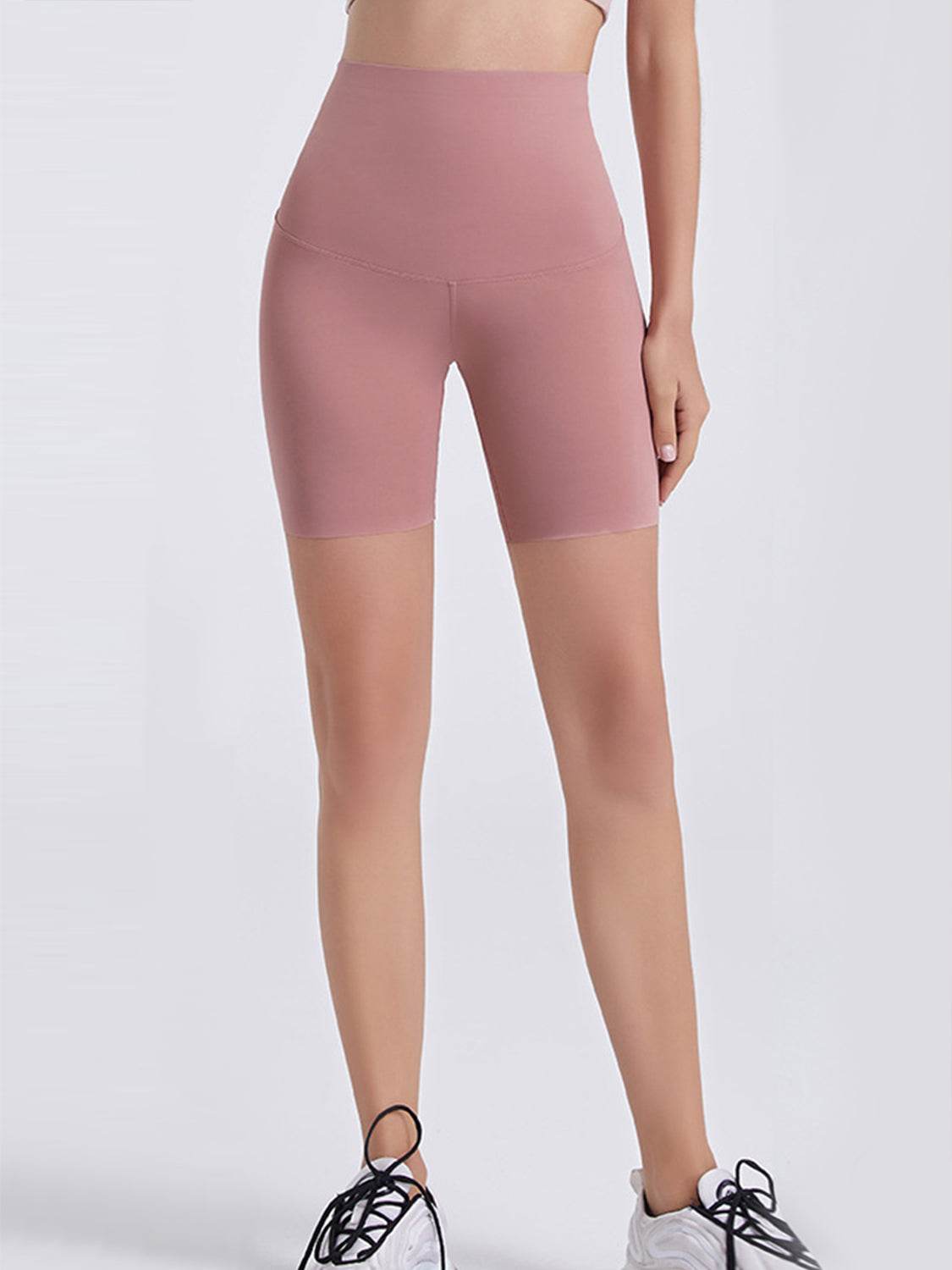 Wide Waistband Sports Shorts - Selvanelle