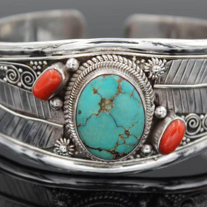 Stylish Turquoise Open Bracelet for Elegant Looks - Selvanelle