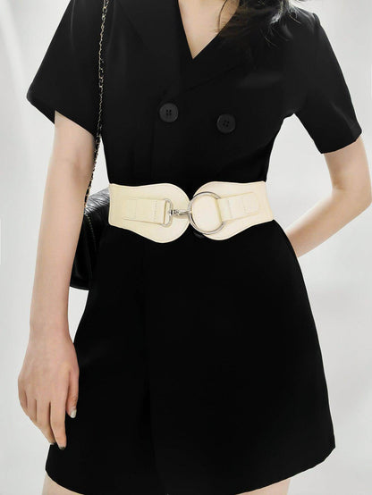 PU Elastic Wide Belt for Comfortable Fashion Fit - Selvanelle