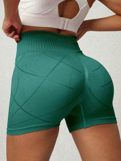 High Waist Active Shorts for Women with Stretch Fabric - Selvanelle