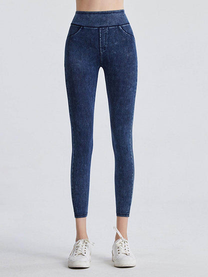 Wide Waistband Sports Leggings for Ultimate Comfort Fit - Selvanelle