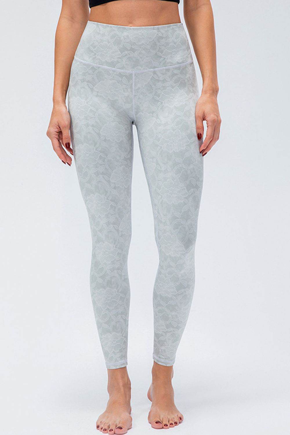 Wide Waistband Slim Fit Active Leggings - Selvanelle