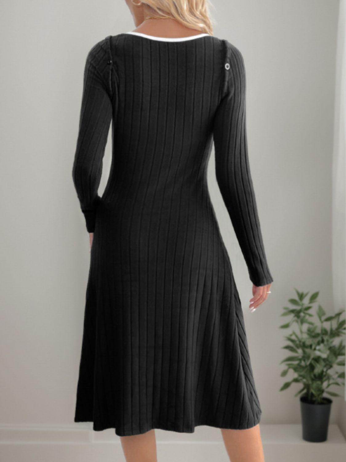 Perfee Slit Wide Strap Dress and Detachable Long Sleeves Set - Selvanelle