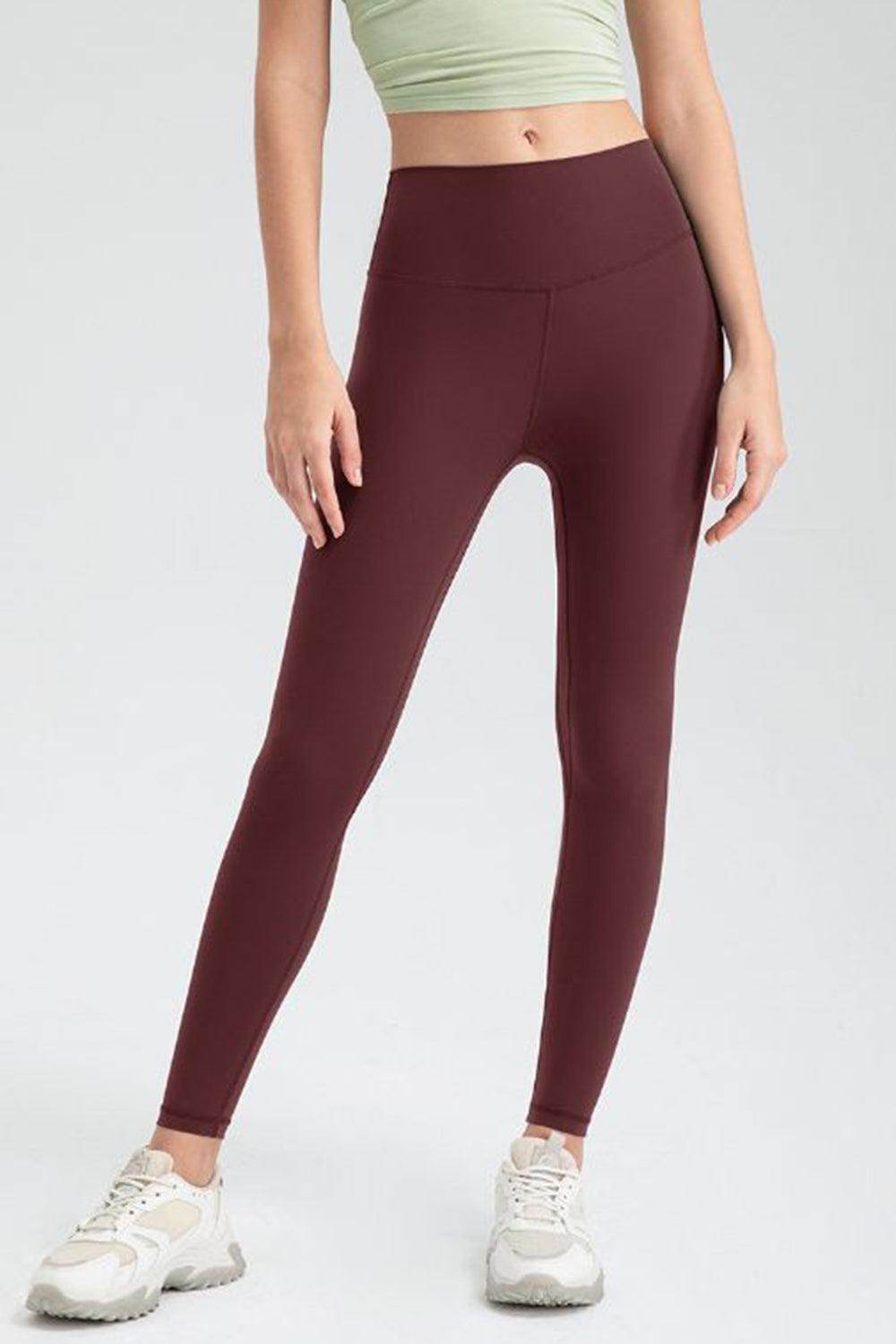 Wide Waistband Slim Fit Active Leggings for Women - Selvanelle