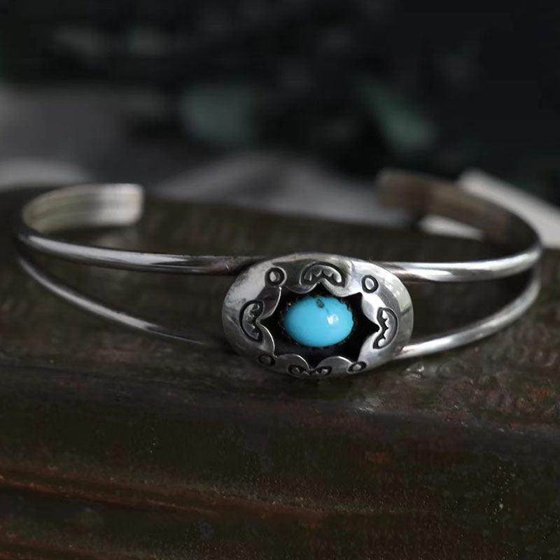Stylish Turquoise Open Bracelet for Elegant Looks - Selvanelle