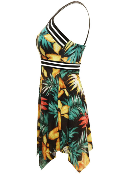 Cutout Printed Two-Piece Swim Set - Selvanelle
