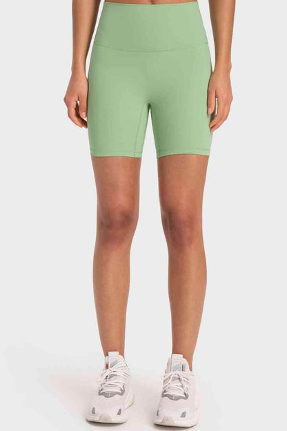 Millennia Staying Cozy Wide Waistband Biker Shorts For Comfort - Selvanelle