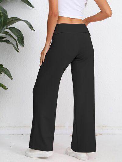 Elastic Waist Wide Leg Pants for Comfortable Everyday Wear - Selvanelle