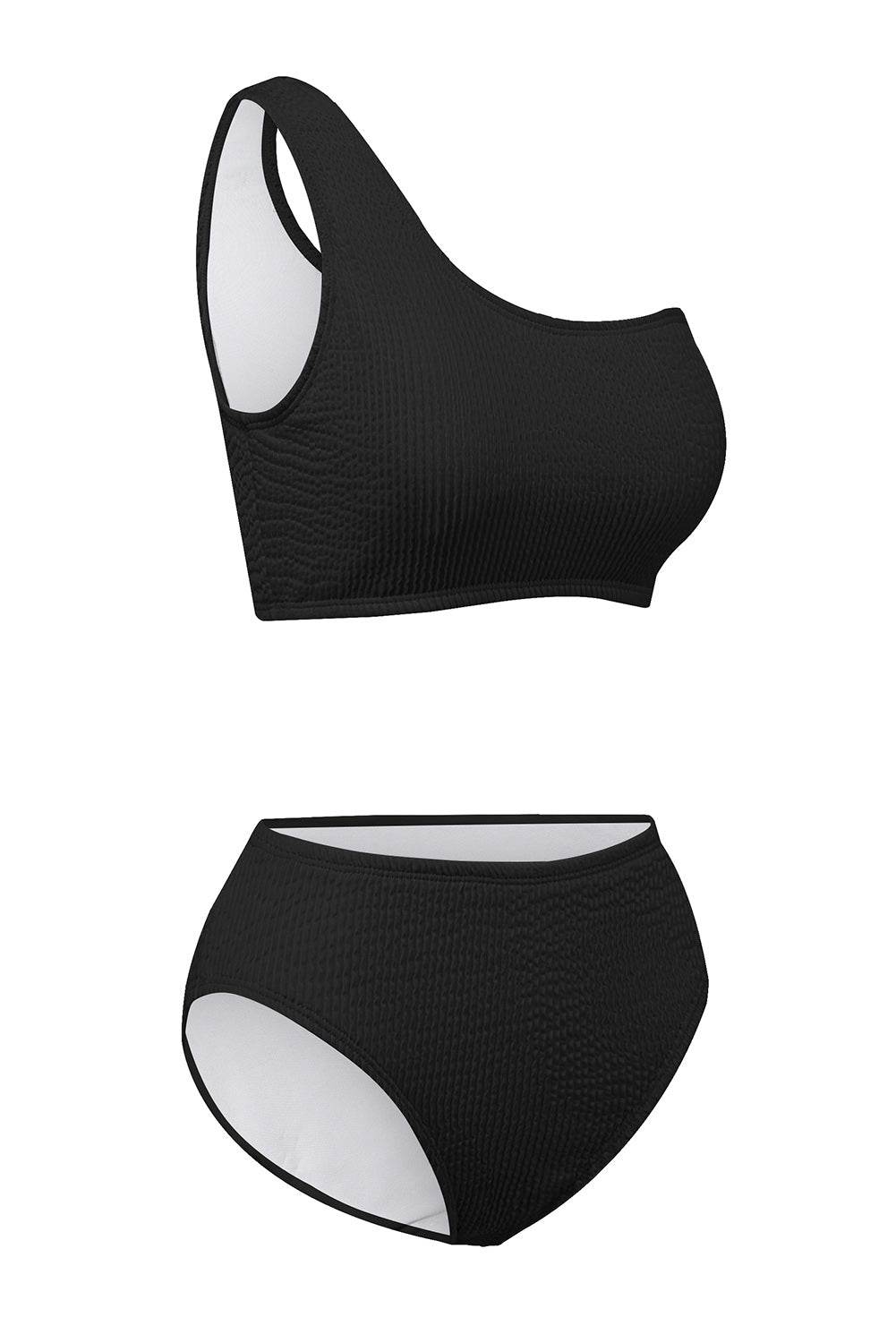Single Shoulder Bikini Set - Selvanelle