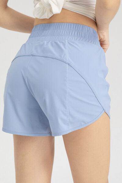 Elastic Waist Active Shorts for Comfortable Workouts - Selvanelle