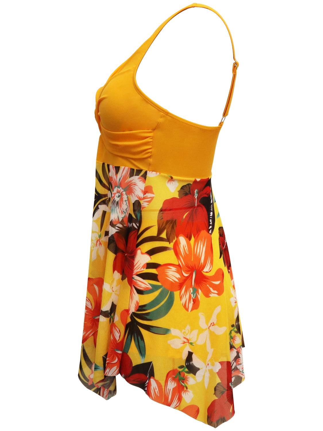 Printed Wide Strap Two-Piece Swim Set - Selvanelle
