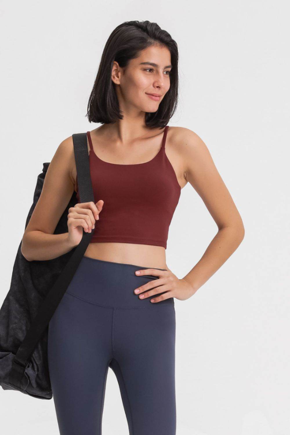 Millennia Feel Like Skin Scoop Neck Sports Cami - Selvanelle