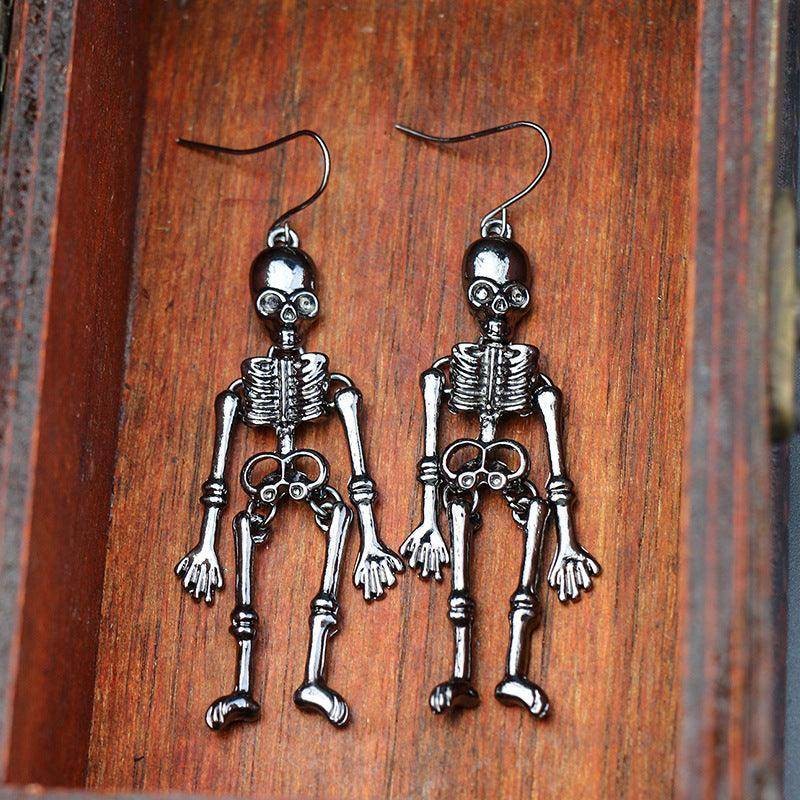 Skeleton Alloy Earrings for Stylish and Unique Looks - Selvanelle