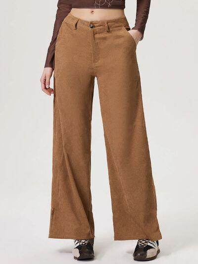 Stylish Wide Leg Pants with Pockets for Comfortable Wear - Selvanelle