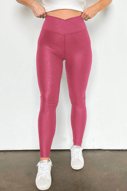 Solid High Waist Leggings for Women - Opaque Stretch Fit - Selvanelle