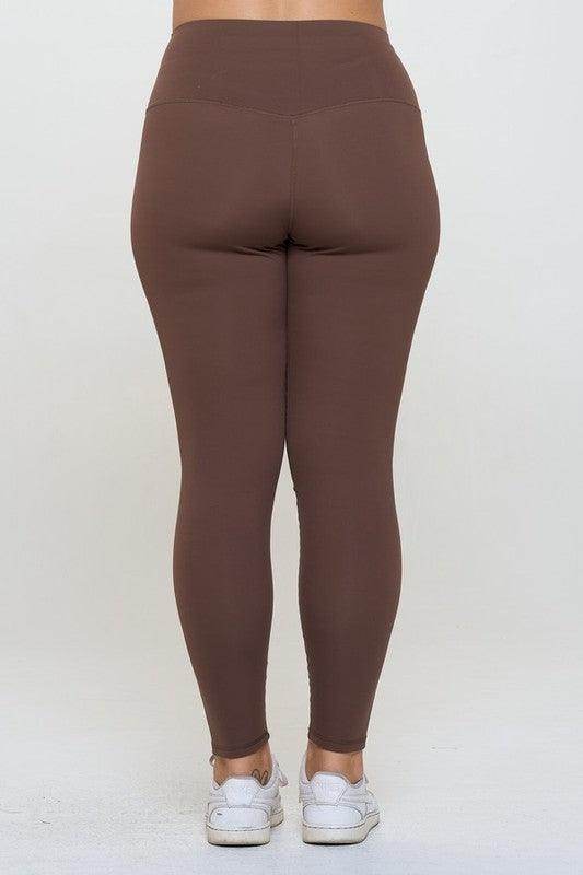 Yelete Full Size Fleece Lined High Waisted Leggings for Comfort - Selvanelle