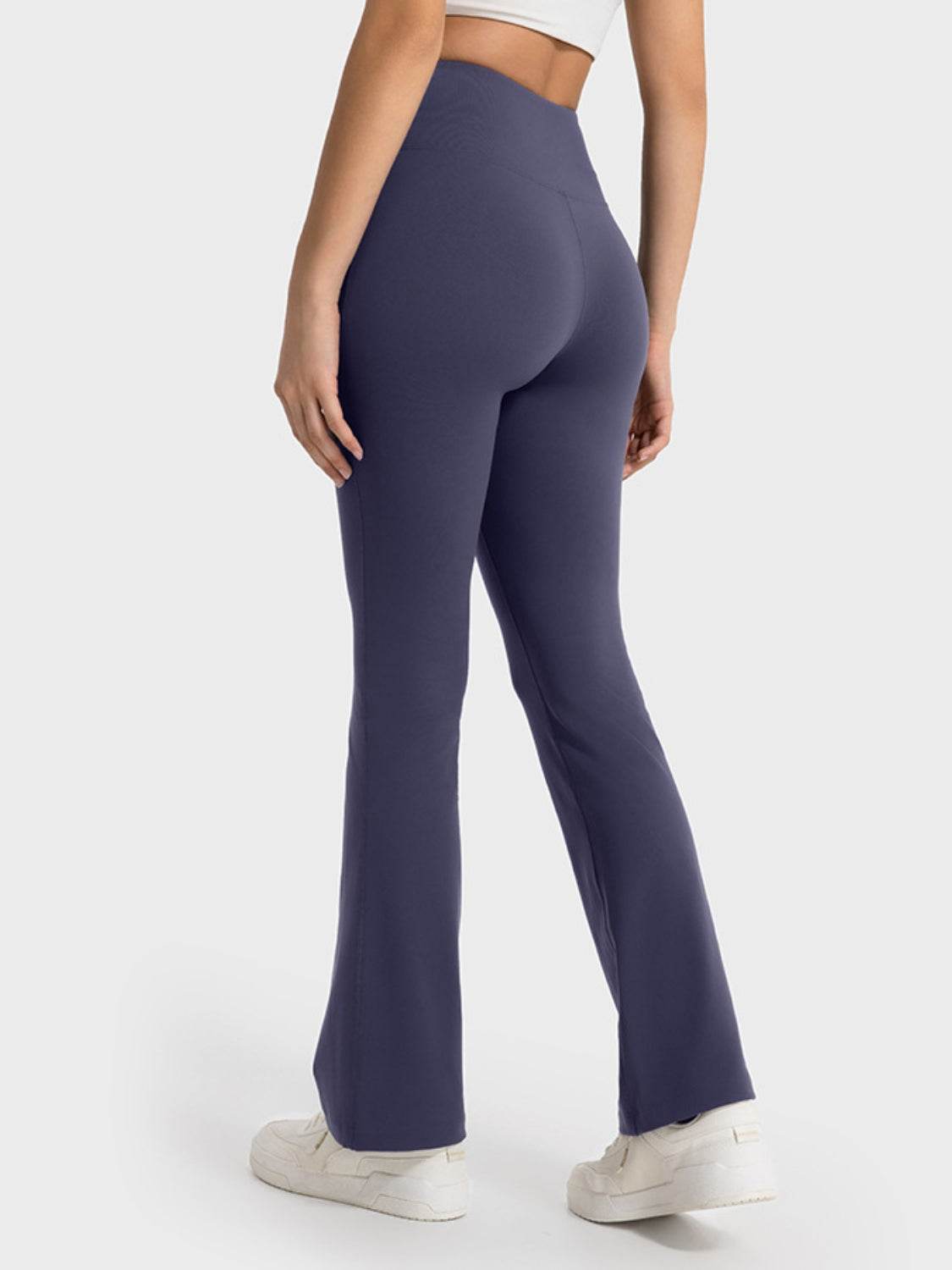 Millennia Wide Waistband Bootcut Sport Pants - Selvanelle