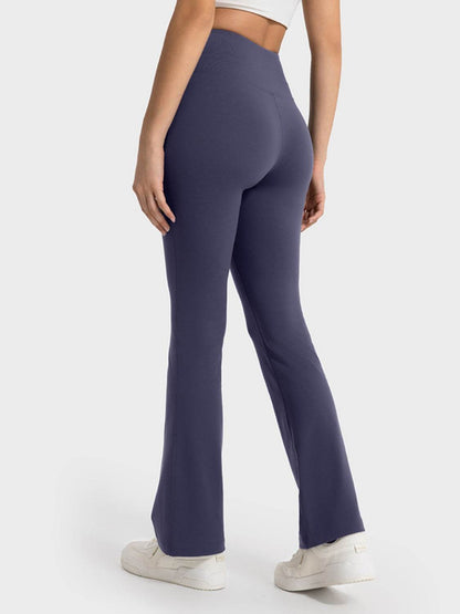 Millennia Wide Waistband Bootcut Sport Pants - Selvanelle