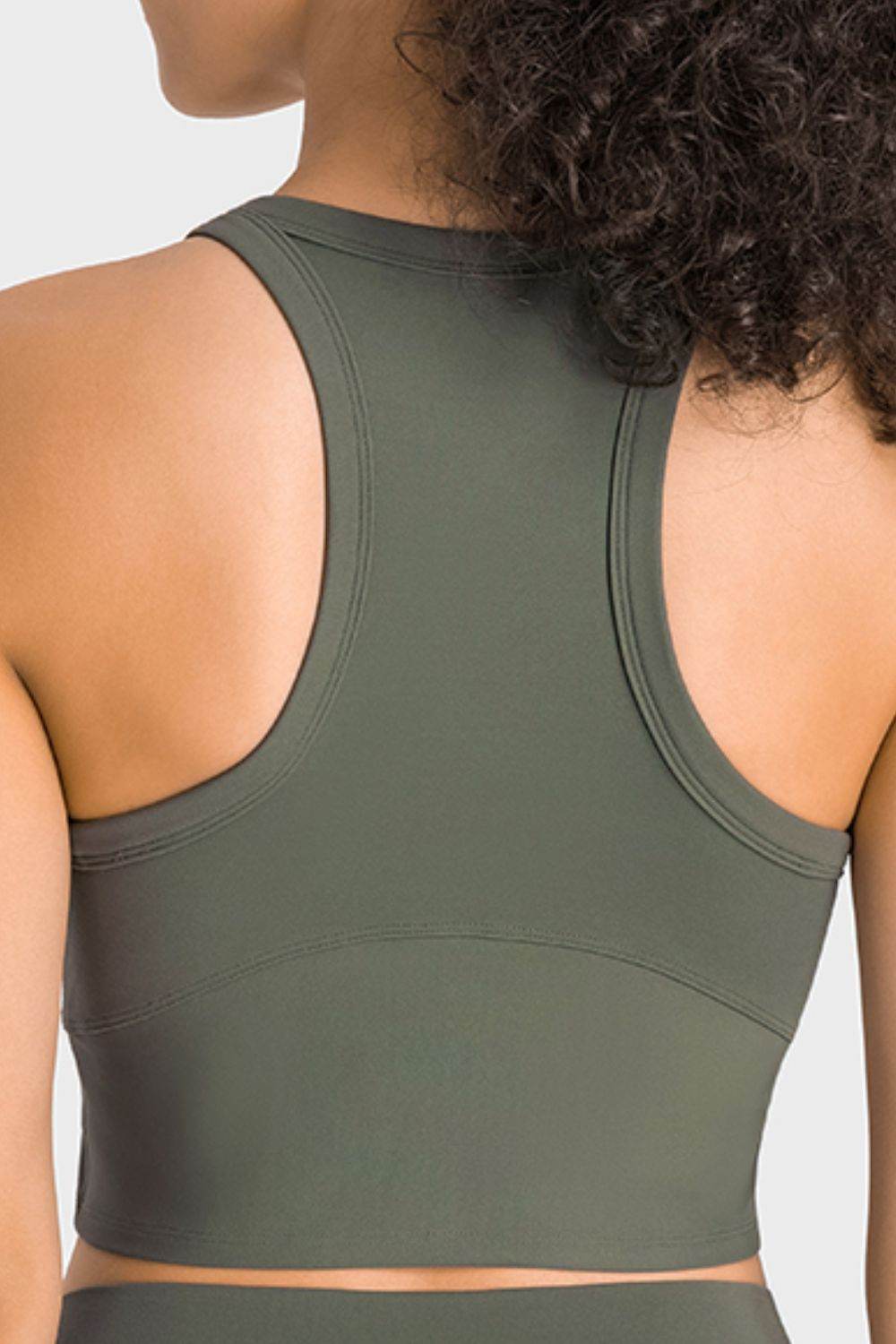 Millennia Racerback Cropped Sports Tank - Selvanelle