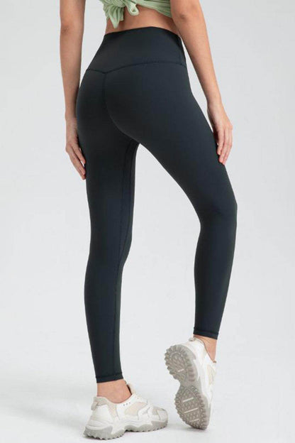 Wide Waistband Slim Fit Active Leggings for Women - Selvanelle