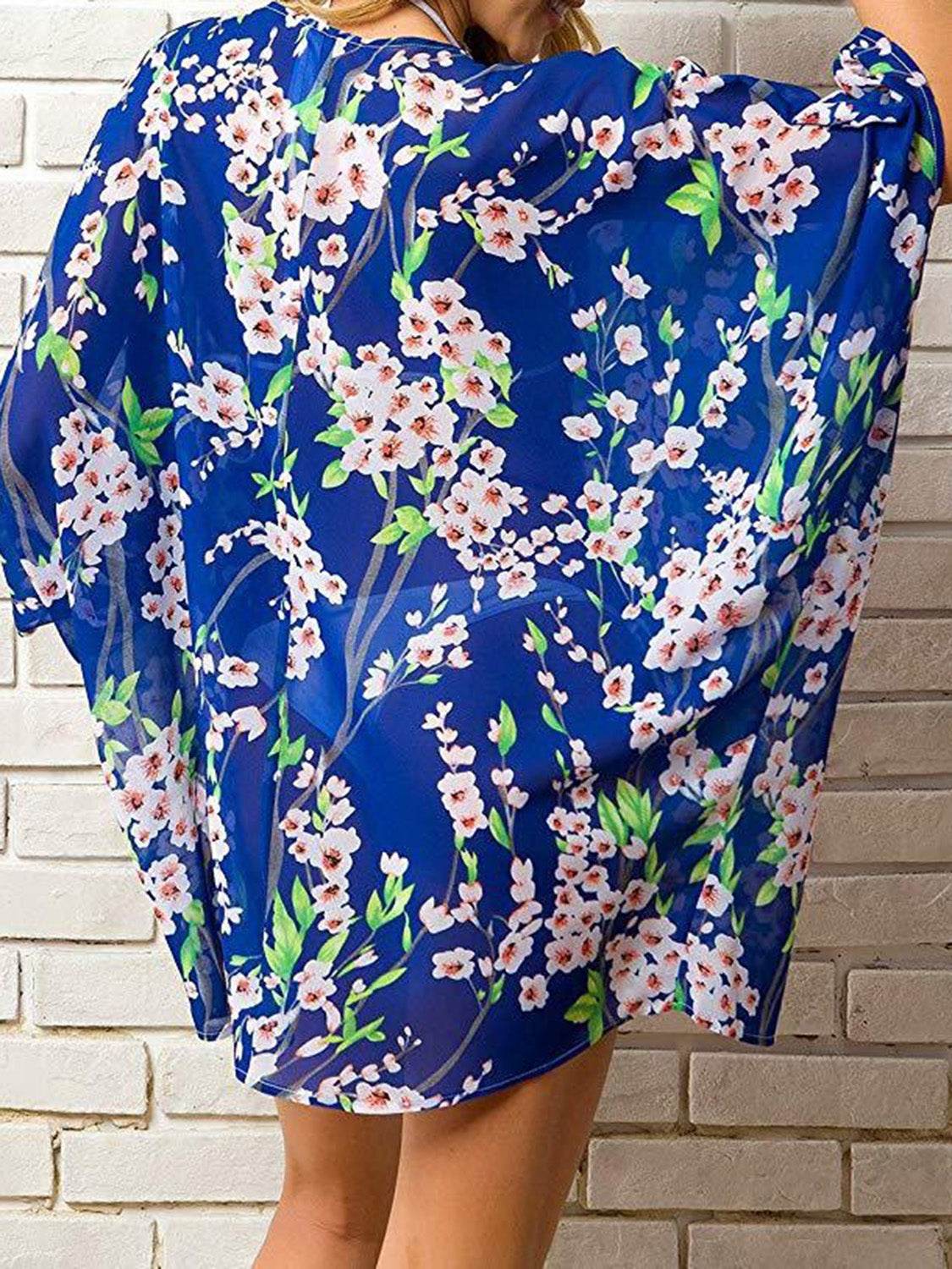Open Front Half Sleeve Cover-Up - Selvanelle