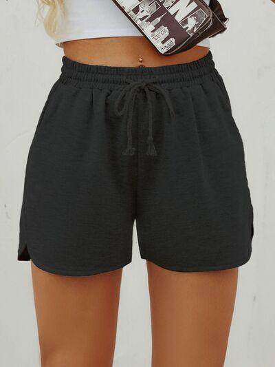 Comfortable Drawstring Shorts with Pockets for Women - Selvanelle