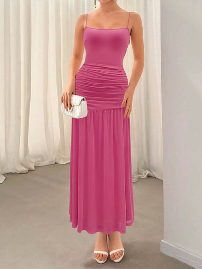 Ruched Maxi Cami Dress - Selvanelle