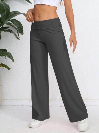 Elastic Waist Wide Leg Pants for Comfortable Everyday Wear - Selvanelle