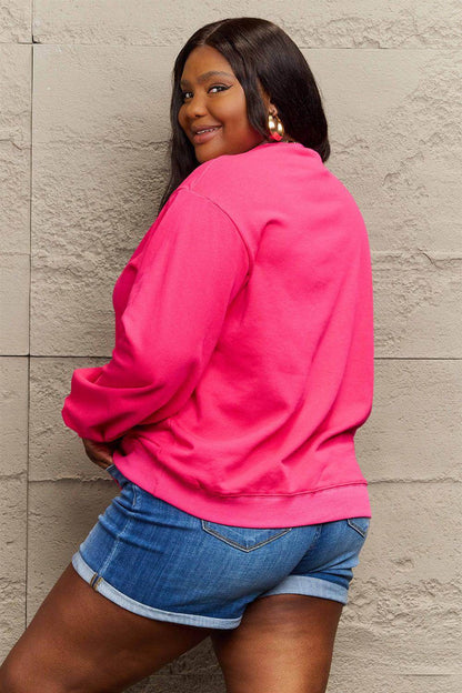 Simply Love Full Size MAMA CLAUS Round Neck Sweatshirt - Selvanelle