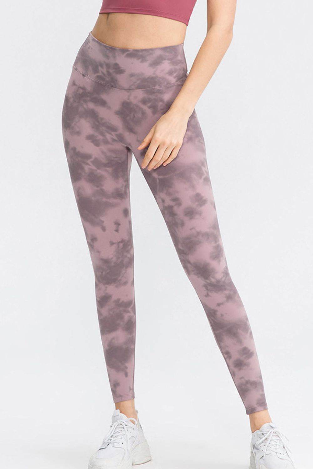 Wide Waistband Slim Fit Long Sports Pants - Selvanelle