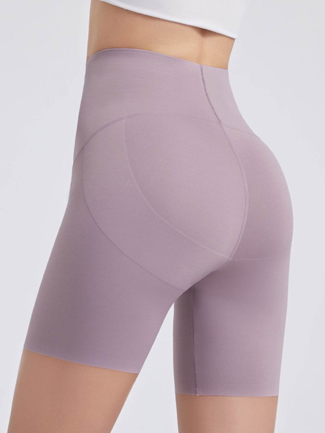 Wide Waistband Sports Shorts - Selvanelle