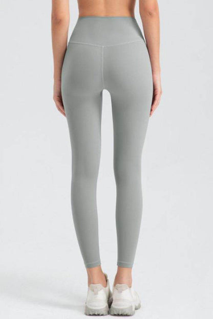 Wide Waistband Slim Fit Active Leggings for Women - Selvanelle