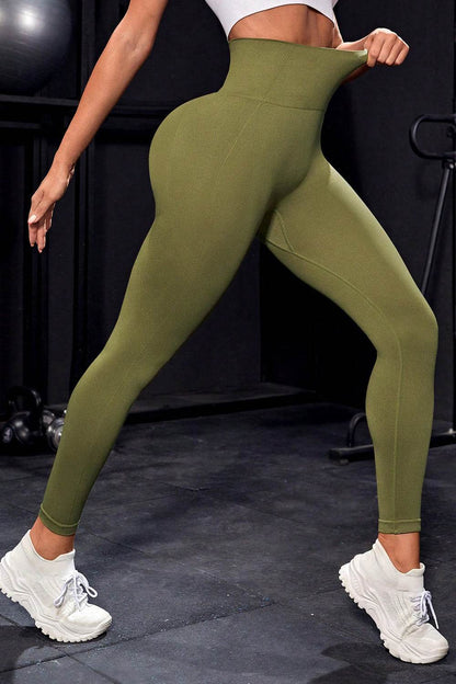 Wide Waistband Sports Leggings - Selvanelle