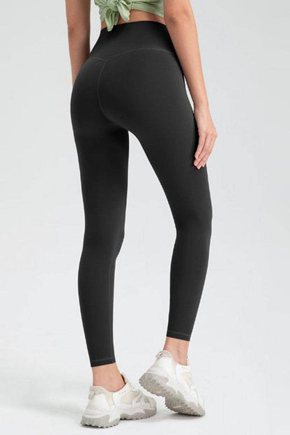 Wide Waistband High Waist Sport Leggings for Active Comfort - Selvanelle