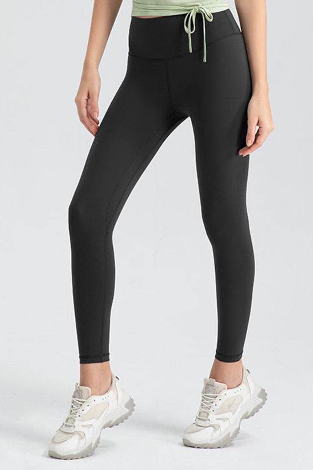 Wide Waistband Slim Fit Active Leggings for Women - Selvanelle