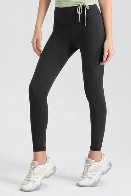Wide Waistband Slim Fit Active Leggings for Women - Selvanelle