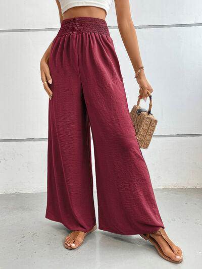 Perfee Wide Leg Pants with Pockets for Women Stylish Comfort - Selvanelle
