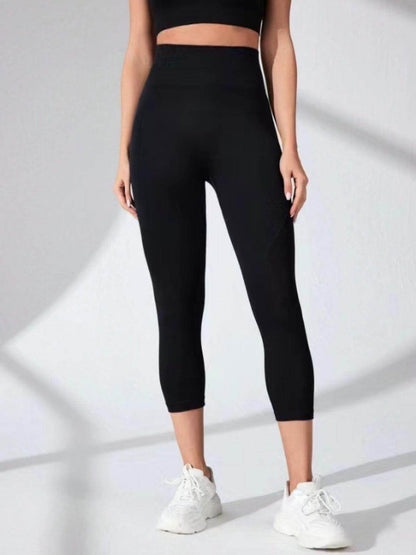 High Waist Cropped Active Leggings for Ultimate Comfort - Selvanelle