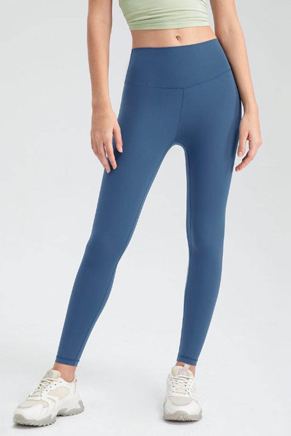 Wide Waistband Slim Fit Active Leggings for Women - Selvanelle