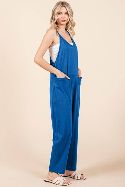 Culture Code Full Size Sleeveless Jumpsuit with Pockets - Selvanelle