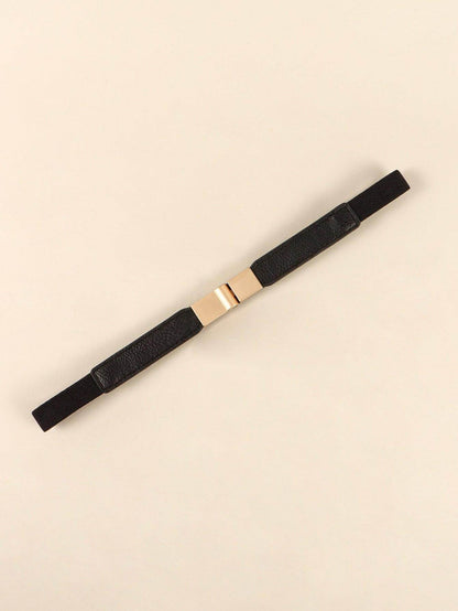PU Elastic Skinny Belt for Women Adjustable Fashion Accessory - Selvanelle