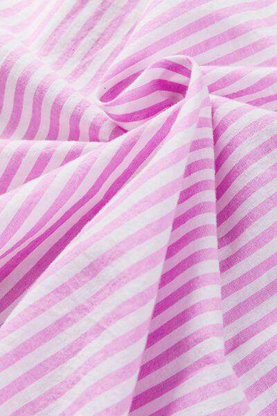 Button Down Striped Ruffled Hem Shirt for Stylish Outfits - Selvanelle
