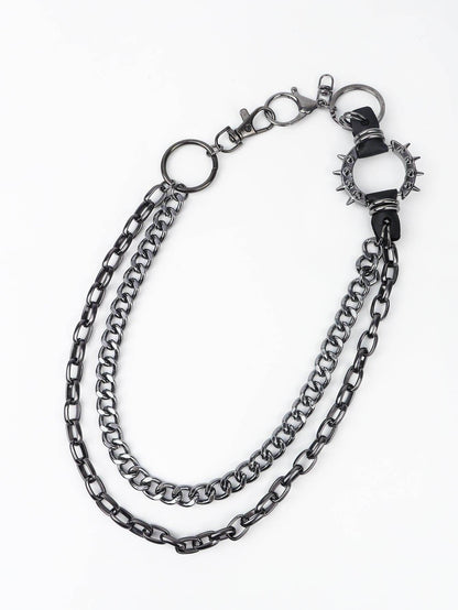 Punk Aluminium Chain Belt For Unique Fashion Statement - Selvanelle
