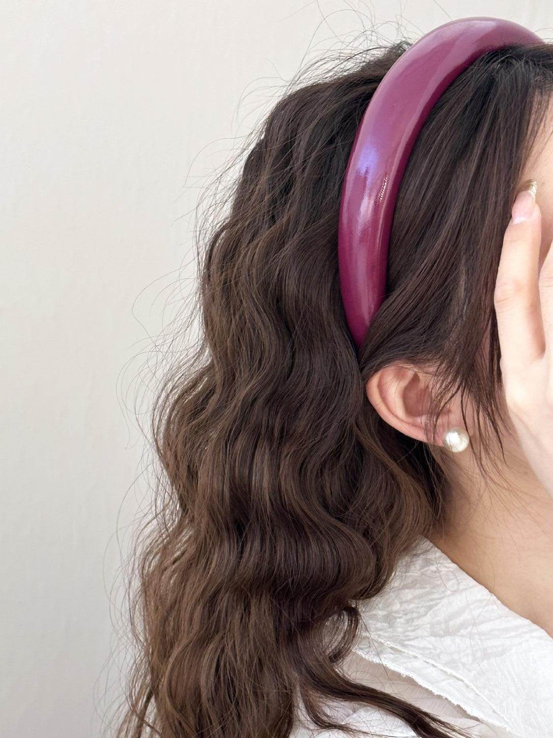 PU Leather Wide Headband for Stylish Hair Accessories - Selvanelle