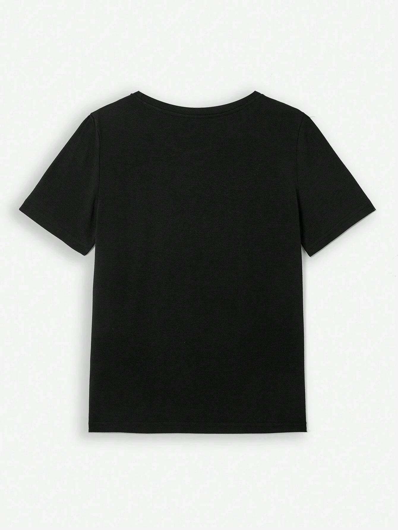 HAPPY EASTER Graphic Round Neck T-Shirt - Selvanelle