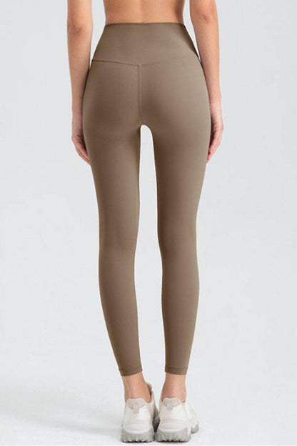 Wide Waistband Slim Fit Active Leggings for Women - Selvanelle
