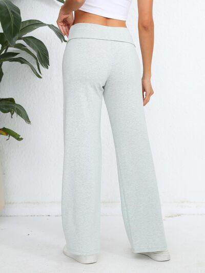 Elastic Waist Wide Leg Pants for Comfortable Everyday Wear - Selvanelle