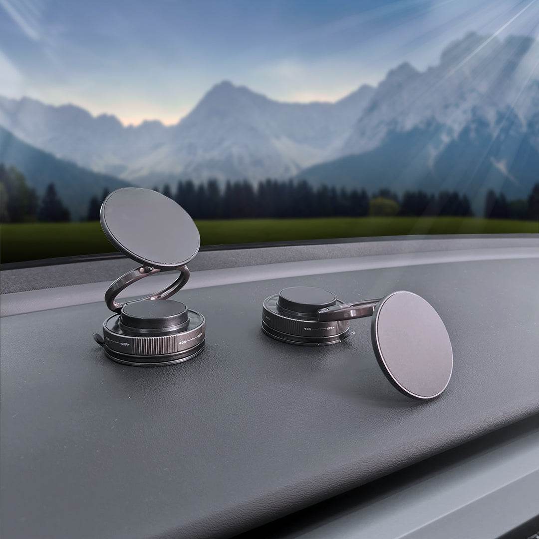 Jabees MagMount Flex 360° Rotatable Screw-Lock Suction Magnetic Phone Mount