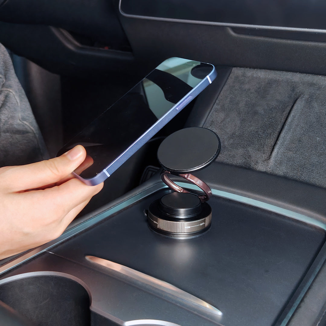 Jabees MagMount Flex 360° Rotatable Screw-Lock Suction Magnetic Phone Mount